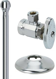 BrassCraft Brass Craft OCR1912AZC 1/2 Nom. by 3/8 O.D. by 12 -Inch Brass Craft OCR1912AZC Lavatory Supply Kit, Chrome
