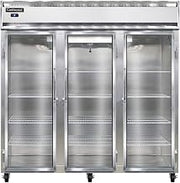 3R-GD Three Section Reach In Glass Door Refrigerator