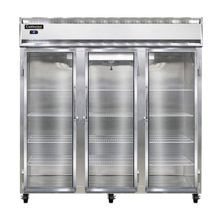 Three Section Reach In Glass Door Refrigerator by Continental Refrigerator – Model 3R-GD