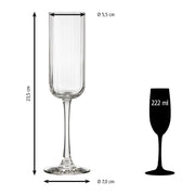 Libbey 7.5 Ounces / Transparent / Modern Champagne Glasses