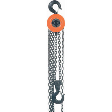 Manual Chain Hoist 20 Foot Lift by Global Industrial – Orange, Model 241642