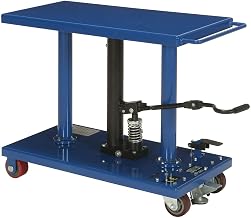 Global Industrial Foot Control Work Positioning Post Lift Table, 1000 Lb. Cap