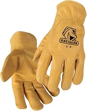 Black Stallion 9P Premium Grain Pigskin Driving Gloves, Large
