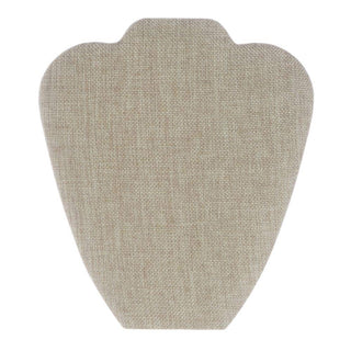 Necklace Display Easel Burlap 8 5/8" H by GRAND & BENEDICTS INC – Model 075-6704N-NAT