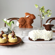 Easter Bunny 3-D Formed Aluminum 2 Piece Cake Pan by Nordic Ware – 3 Cup, 3.0 cups, Aluminum, Natural Aluminum, Model 41200