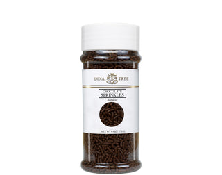 Natural Chocolate Sprinkles by India Tree – 6 ounces, Chocolate