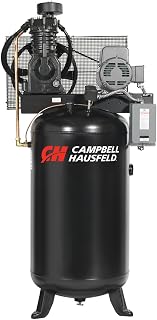 Campbell Hausfeld 80-Gallon 2-Stage Air Compressor, 5 HP, CE7050 | Vertical 230V compressor delivers 17.2 CFM at 90 PSI and 175 PSI for demanding commercial shop applications.