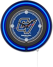 Holland Bar Stool Clk15BKGVStUn NCAA 15 in. Dia. Grand Valley State University Double Neon Wall Clock Black