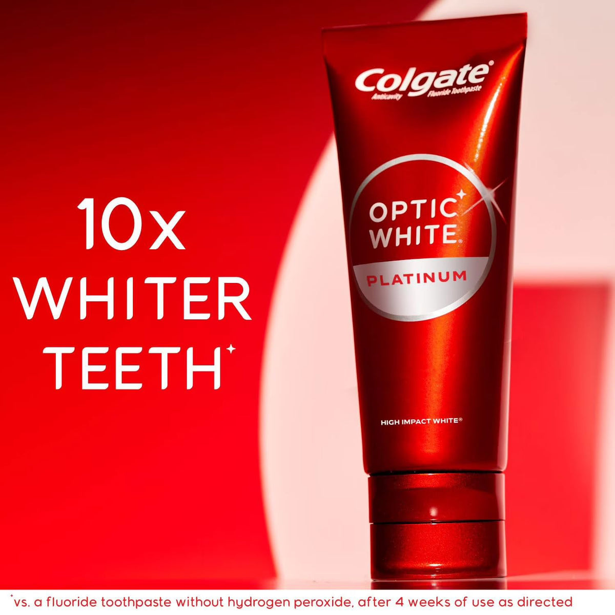 Optic White Platinum Teeth Whitening by Colgate – 4.1 Ounce (Pack Of 4), White, Pack of 4, Model 990343329