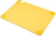 Carlisle Sanitary Maintenance B378726 15 x 20 x 0.5 in. Saf-T-Grip Cutting Boards Blue by San Jamar – 20"L x 15"W, Co-Polymer, Yellow