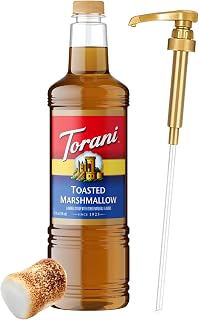 Torani Toasted Marshmallow Syrup 1L with Pump – Flavoring for Latte & Drink