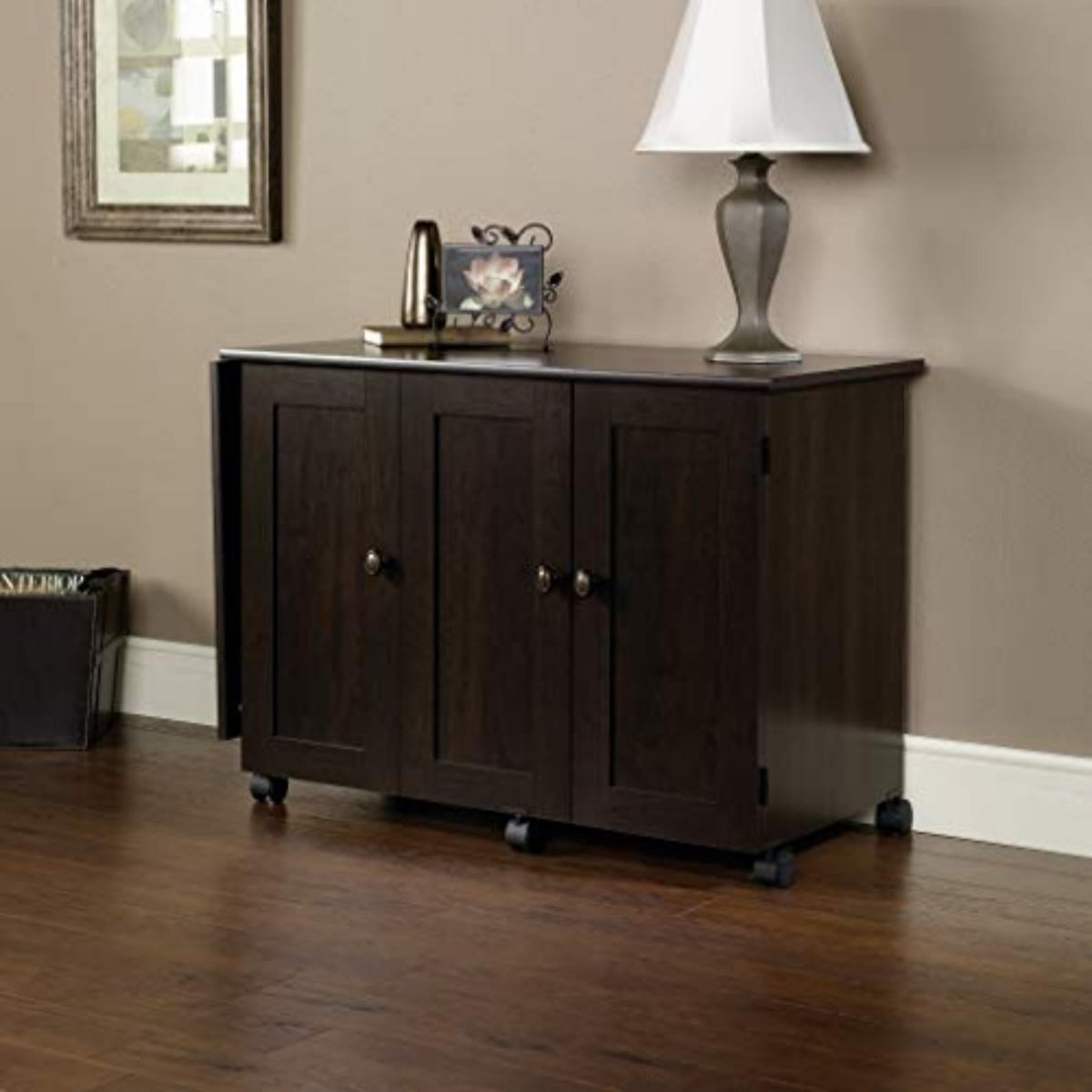 Sauder Cinnamon Cherry / L 40.08" x W 19.45" x H 28.50" / Transitional Storage & Furniture