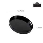 10 Strawberry Street Round / 13.5" / Black Platters