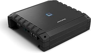 Alpine S2-A60M S-Series Class-D Mono Subwoofer Amplifier, Hi-Res Certified, 600W RMS at 1 & 2-Ohm