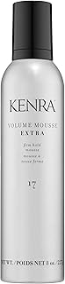 Kenra Volume Mousse Extra 17 | Firm Hold Mousse | Non-drying, Non-flaking Lightweight Formula | Tames Frizz & Conditions |Thermal Protection up to 450F| All Hair Types | 8 oz