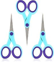 3 Pcs 5” Detail Scissors, Embroidery Scissors | Sharp Stainless Steel Blade and Soft Handles, Applicable to Sewing, Paper Cutting, Scrapbooking, Craft