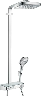 hansgrohe Showerpipe Duschsystem Raindance Select chrom mit Kopfbrause Raindance E Air 3jet 300mm, 27127000