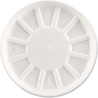 DART Vented Foam Lids, Fits 6-32oz Cups, White, 500/Carton, Sold as 1 Carton