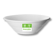 Responsible Products 32 oz (50 Count) / Classic White / Casual Bowls