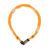 1200 Web Chain Lock - Special Steel Combination Lock - ABUS Security Level 2 - 60 cm - Black/Orange – 60 cm, Hardened steel, Orange, Model 38173