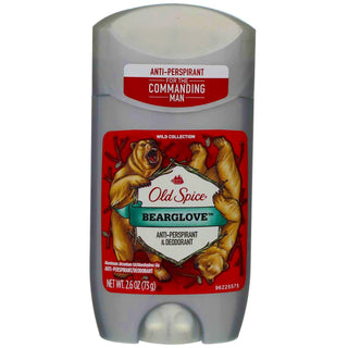 Wild Collection Bearglove Antiperspirant Deodorant Invisible Solid by Old Spice – 2.6 Ounce (Pack of 10), Pack of 10, Model PPAX1382130