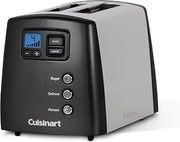 Cuisinart Touch to Toast Leverless 2 Slice Toaster, Dark Silver (CPT-420MGC)
