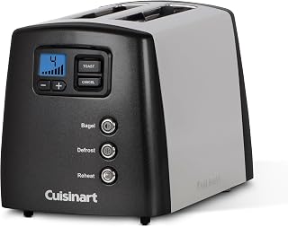 Cuisinart Touch to Toast Leverless 2 Slice Toaster, Dark Silver (CPT-420MGC)