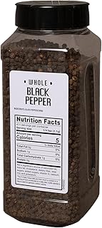 Sauer's Whole Black Pepper | 1 Pound Canister | Foodservice | Whole Black Pepper | 1 Pound Canister | Foodservice
