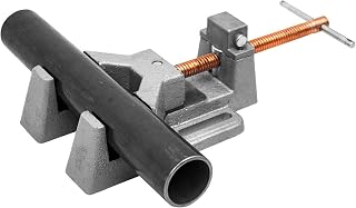 Strong Hand Tools Any Angle Vise, Universal Clamp, Jaw Opening: 4”, Jaw Height: 1-3/8”, Malleable Cast Iron, Quick Acting Button, 5° to 180° (Single)