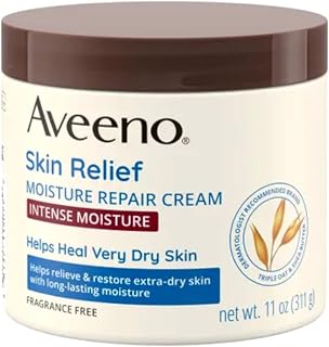 Aveeno Active Naturals Skin Relief Moisture Repair Cream, Intense Moisture 11 oz (Pack of 9)