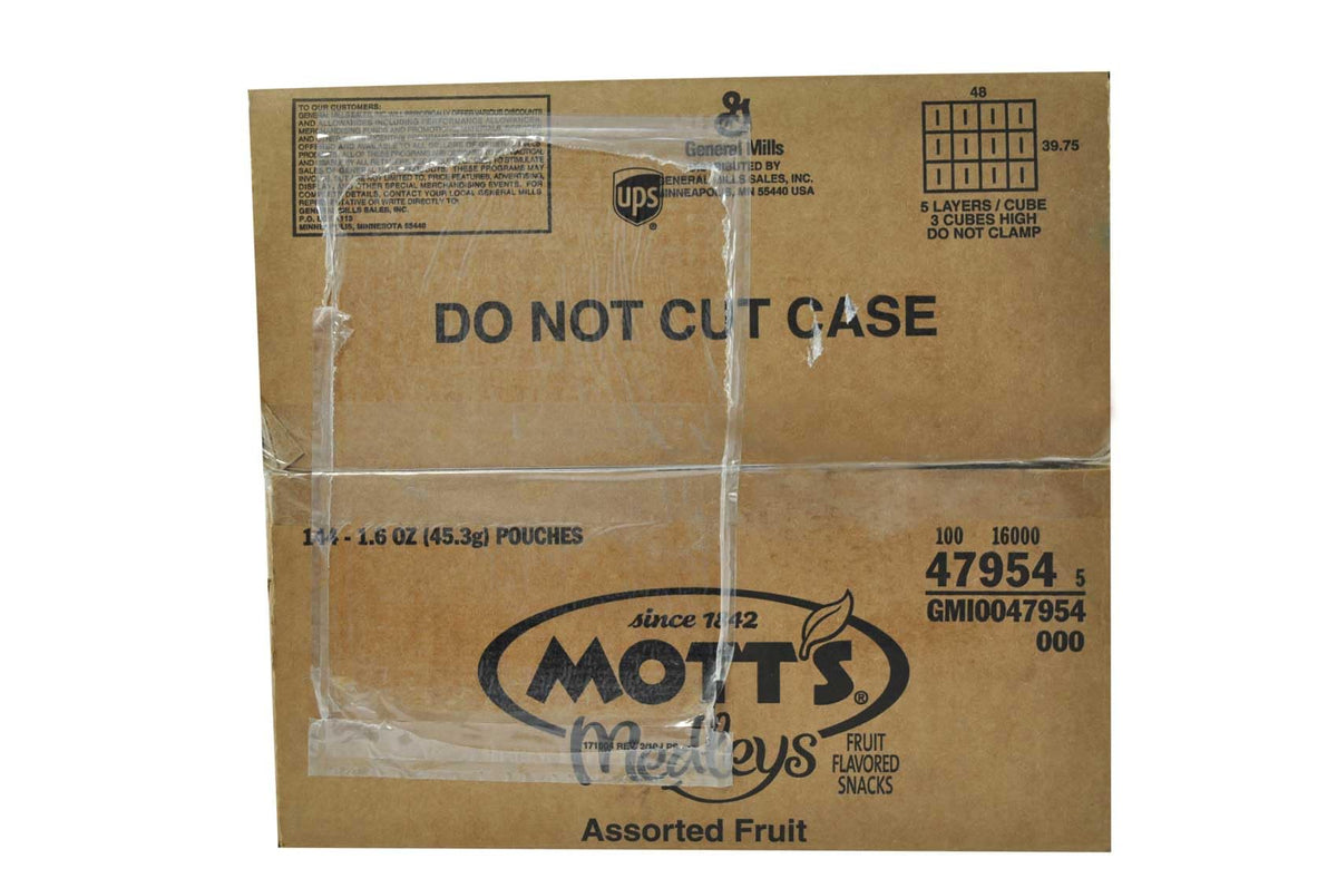 Motts Assorted Fruit Snacks by Mott's – 1.6 Ounce, Pack of 144