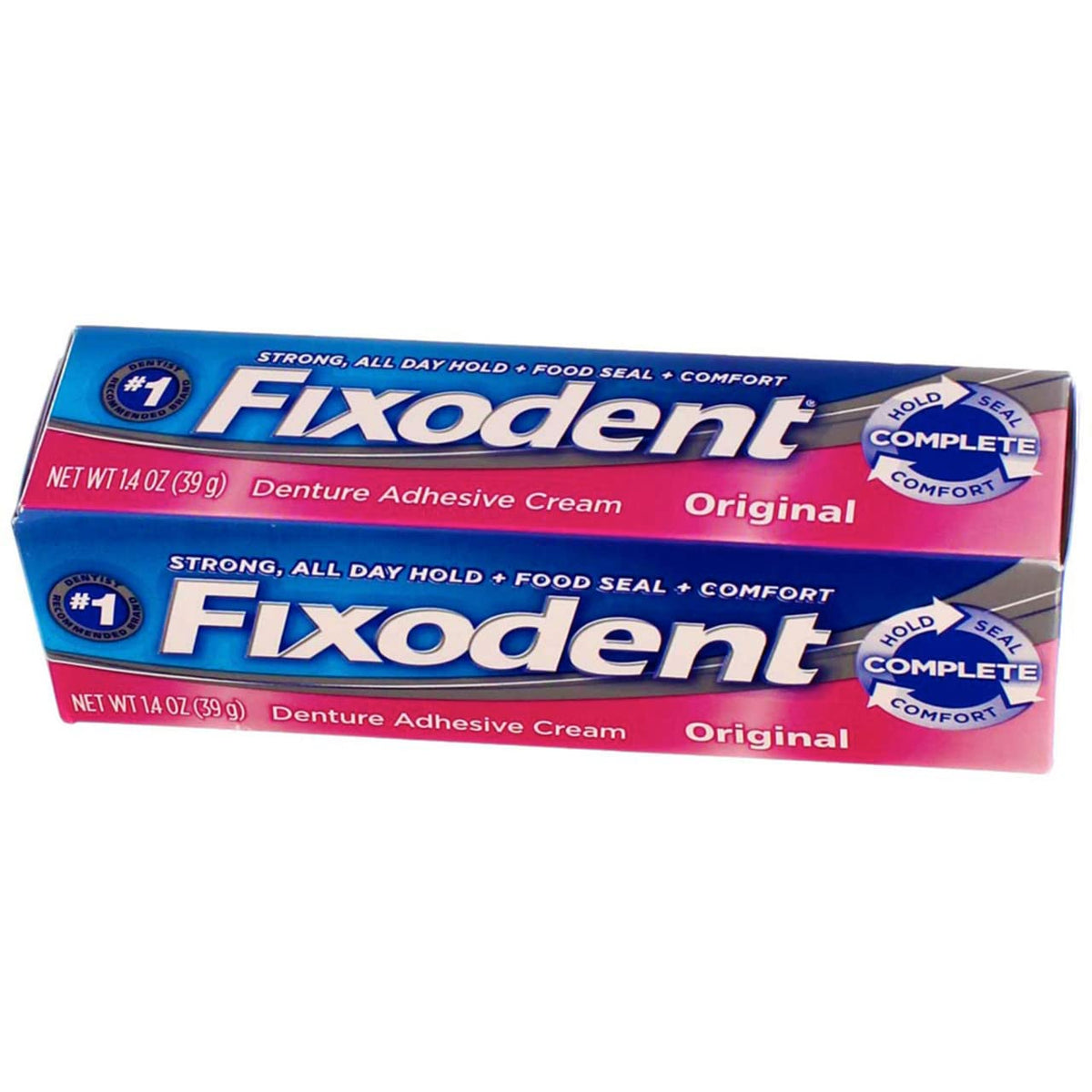 Denture Adhesive Cream Original 1.4 Ounce (41ml) (6 Pack) by Fixodent – Pack of 6