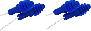 Howard Leight by Honeywell Airsoft Flanged Reusable Earplugs with White Nylon Cord, 100-Pairs (DPAS-30W) (Pack of 2)