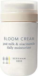 Beekman 1802 Bloom Cream Goat Milk Face Moisturizer, 100 mL | Goat Milk & Niacinamide, Barrier Support, Lightweight Hydration, Microbiome Friendly, All Skin Types, Cruelty Free