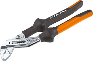 KLEIN TOOLS 504240EINS Water Pump Pliers 240 mm | VDE 1000 V AC Insulated | Self-Clamping for Pipes and Nuts | Box Joint | Made in Germany