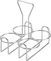 Winco 4 Rings Condiment Jar Wire Holder, Plated