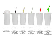 16 oz Paper Cold Cup (90mm Diameter) by Karat – 16 oz, 16.0 ounces, Paper, White, Pack of 1000