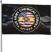 US Chemical Corps Retired Outdoor 4x6Ft Waterproof Polyester Flag - Home Yard Decor92