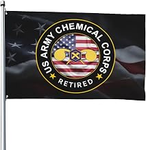 US Chemical Corps Retired Outdoor 4x6Ft Waterproof Polyester Flag - Home Yard Decor92