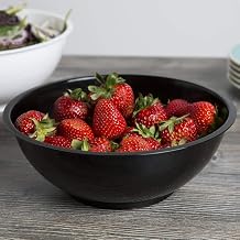 Round Serving Bowls - 80 oz | 10" | Black | Pack of 25