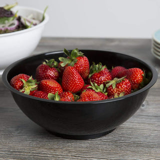 Round Serving Bowls - 80 oz | 10" | Black | Pack of by Fineline settings – Polypropylene (PP), Black, Model HPB10805PP.BK