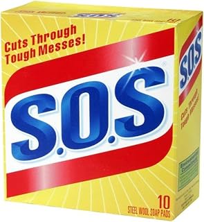 S.O.S Steel Wool Soap Pads, 10-count Boxes (Pack of 12)