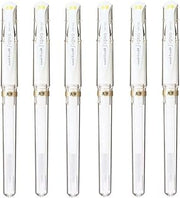 Uni-Ball Signo Broad Point Gel Impact Pen White Ink, 6 pens per Pack (japan import) Komainu-Dou Original Package (2, DESIGN 1)