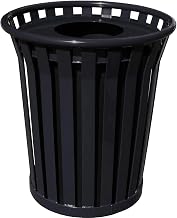 Wydman 36-Gal Outdoor Trash Receptacle Color: Black