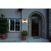 Roy One Light Outdoor Wall Sconce Black by Lighting Design – Iron, Black, Model OD402W12BK