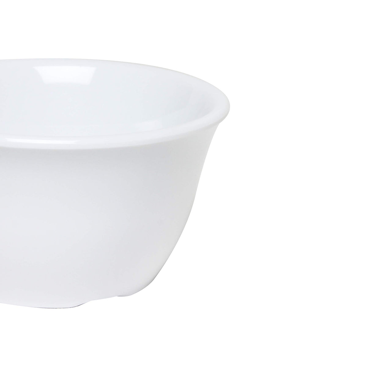 Color white melamine dinnerware collection 4 inch bouillon cup - 7 oz by Thunder Group – 7.0 ounces, Melamine, White, Model CR303W