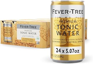Fever-Tree Tonic Water – Premium Mixer for Cocktails and Mocktails, 24 x 5.1 Cans – Naturally Sourced, Non-GMO