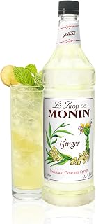 Monin Flavored Syrup, Ginger, 33.8-Ounce Plastic Bottle (1 liter)