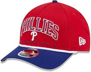 New Era Philadelphia Phillies 9FORTY M-Crown A-Frame Red Arch Snapback Cap, Adjustable Hat