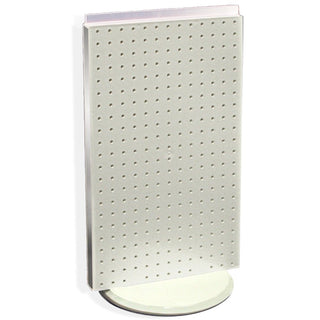 Azar Pegboard Two-Sided Counter Display by Azar Displays – Small, Plastic, White, Model 700513-WHT